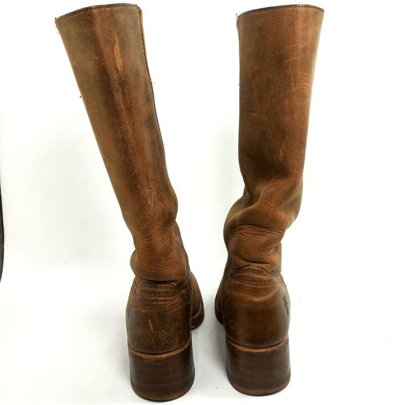 Vintage Frye Distressed Campus Boots | 421870 | 77050DBN| Women’s 7M | Made USA - Picture 5 of 10